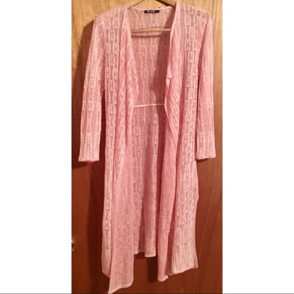 NIC+ZOE Other - Nic+Zoe Crochet Coral Swimsuit Coverup Sz L